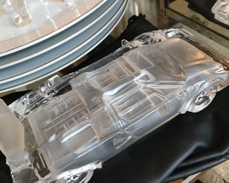 crystal car paperweight
