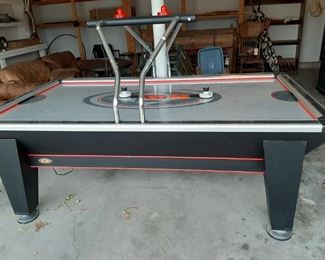 Older electronic air hockey game