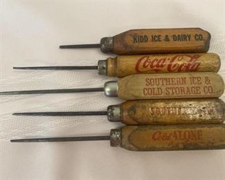 Antique Ice Picks Coke & More