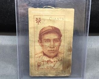 Vintage Early 1900's Turkey Red J.T. (John Tortes "Chief") MEYERS Nationals Giants Vintage Baseball Card
