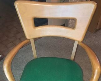 Heywood Wakefield Dining Chairs--Two "Captain" and Four Standard--Original & Awesome!