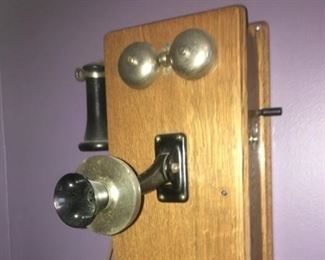 Antique Wall Clock--w/All the "Innards"--Beauty!