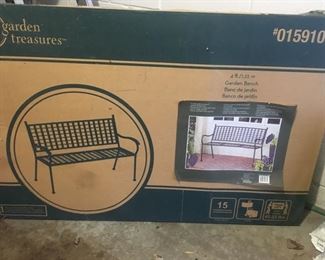 NEW--Still in Box! Patio Bench--Garden Treasures!!