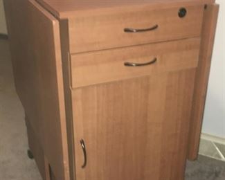 Roll-Around Sewing Cabinet and Table--with Double, Drop-leaf, Table-top! Lotsa storage and work space!!!