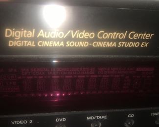 Sony Home Theater Amp Panel Display