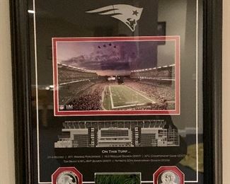 Item 19:  Patriots On this Turf...Nov. 2006 - Jan. 2010 - 14" x 18":  $95