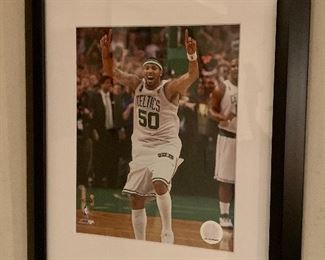 Item 198:  Celtics (Eddie House) framed picture - 13" x 16": $25