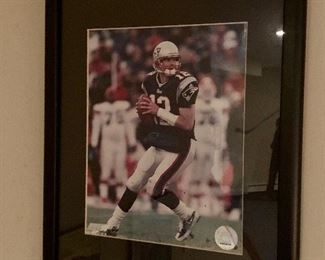 Item 18:  Tom Brady framed picture - 15.25" x 12.25": $25