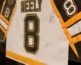 Item 15:  Autographed and Shadow Box Framed Cam Neely Jersey - 43.25" x 36":  $295.00
