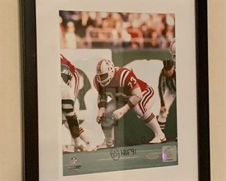 Item 10:  John Hannah signed photograph with COA - 12" x 15":  $35