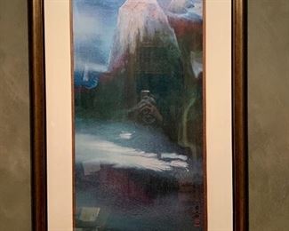 Item 56:  Mixed Media Graphic Serigraph, Ltd. Ed. 124/300 - entitled "Fantasy"  by Diane Kan - 28.5" x 49" -original COA available: $350