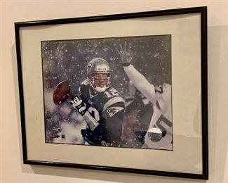 Item 17:  Tom Brady framed picture - 11.25" x 14.25": $25