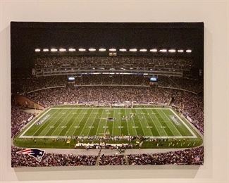 Item 256:  Gillette Stadium Photo on Canvas - 23.5" x 17.5": $28