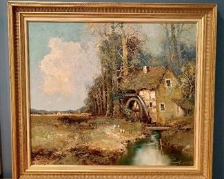 Item 81:  William Bauer - Landscape Oil (1888-1973) - 37" x 33.5": $445