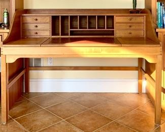 Item 147:  Andreas Hansen Desk for Hadsten Träindustri Denmark - 57.5"l x 32"w x 42"h:  $1450