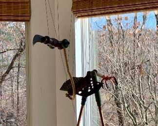 Item 224:  Artisan Mobile made from garden tools - 40": $275