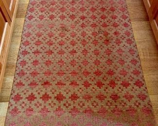 Item 231:  Wool Rug - this rug needs to be cleaned - 6" x 3'2": $45