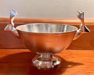 Item 242:  Crate and Barrel Reindeer nut/candy bowl - 6": $15