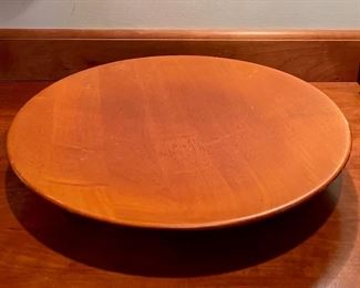 Item 248:  Large, wood serving plate - 17.5": $12