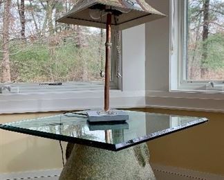 Item 139:  Janna Ugone lamp - ceramic shade - 26":  $125