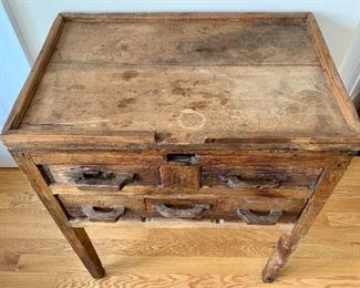 detail - please note shabby chic condition of this piece