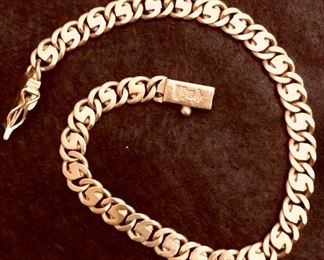 Item 105:  La Pepita, Italy - 14K bracelet:  $745