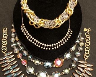 Item 121:  Assorted lot of four necklaces:  $75