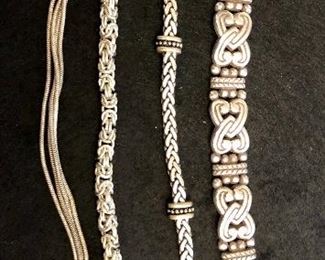 Item 128:  Lot of what looks to be silver but not marked!:   $55