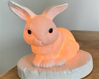 Item 289:  Shreve Crump and Low Bunny night light:  $35