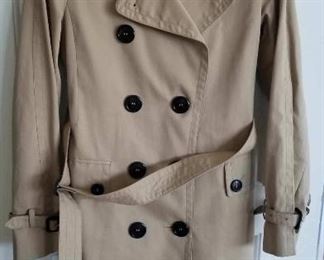 Item 296:  Burberry women's trench coat (size 6):  $95