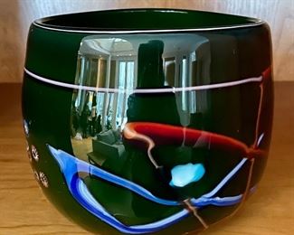 Item 306:  Gorgeous Art Glass Bowl: $45