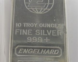 Ser#: C740455
Denomination 10 Troy Ounce Engelhard
Series: Silver Bar