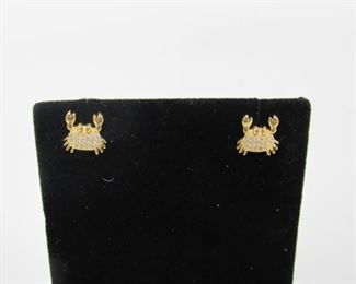 Stone: Crab / Cancer Zodiac
Type: Earrings
Metal: Sterling Silver