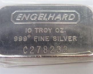 Ser#: C278233
Denomination 10 Troy Ounce Engelhard
Series: Silver Bar