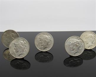 Origin: US
Denomination Silver Peace Dollars
Series: (5x the Bid)
Located in: Chattanooga, TN **Sold As-Is Where Is**
1922 (3)
1923
1926
5x the Bid