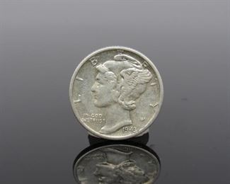 Yr: 1943
Origin: US
Denomination Mercury Dime
Located in: Chattanooga, TN **Sold As-Is Where Is**
482