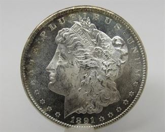 Yr: 1891-S
Origin: US
Denomination Morgan Silver Dollar
Located in: Chattanooga, TN **Sold As-Is Where Is**
MS64 DMPL
