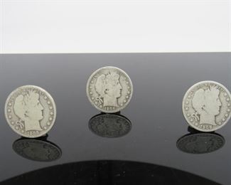 Origin: US
Denomination Silver Barber
Series: Half Dollars (3x the Bid)
Located in: Chattanooga, TN **Sold As-Is Where Is**
(2) 1908
(1) 1900
3x the Bid
523