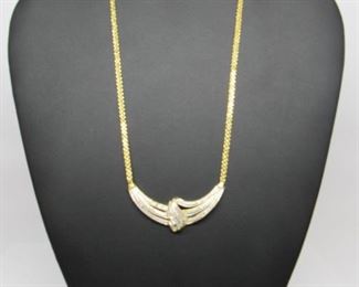 Stone: Diamond
Type: Necklace
Weight (ct): .20 ct
Metal: 14k Gold / Brass
Located in: Chattanooga, TN **Sold As-Is Where Is**
11-86090