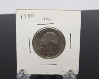 Yr: 1980
Denomination UNC Washington
Series: Quarter
Located in: Chattanooga, TN
476