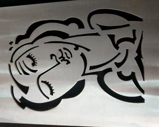 Asian metal wall art