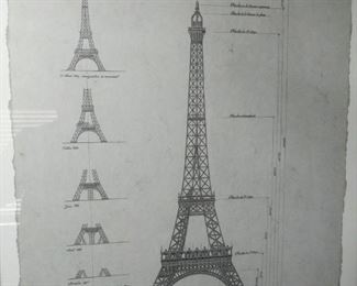 Exposition universelle Paris 1889 framed 34 in by 28 in