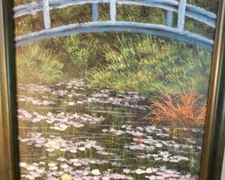 framed canvas oil painting