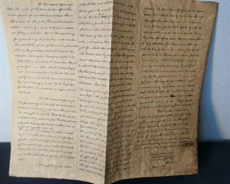 Lincoln second inaugural address authentic reproduction on antique parchment