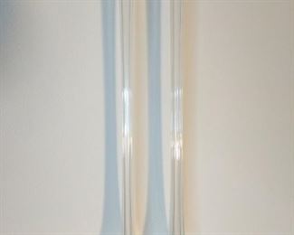Two matching 31inch glass Vase