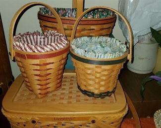 LONGEBERGER ASSORTED BASKETS. 50% OFF!