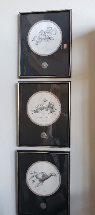 framed black/white signed