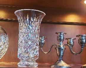 Waterford crystal, candleabra