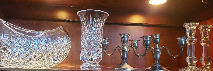 Waterford crystal, candleabra