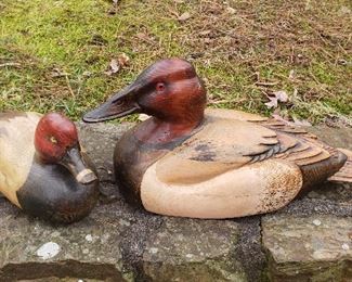 DU redhead carved ducks